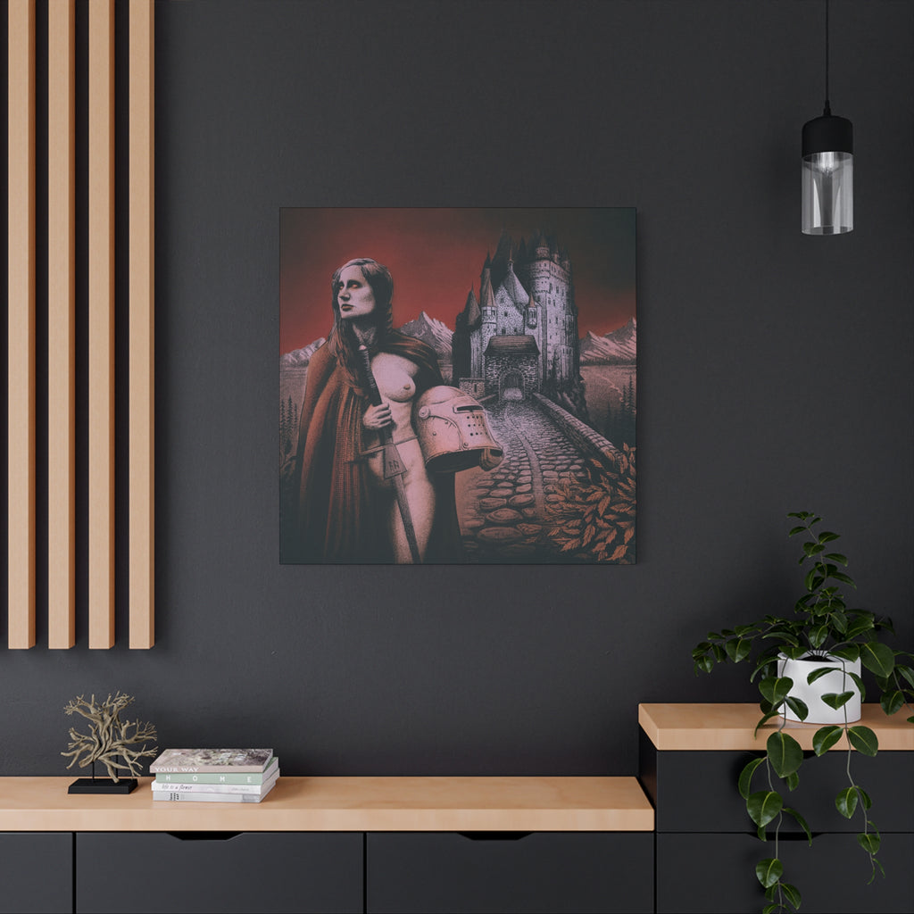 `Lady of the Castle' Canvas Print — Dark Fantasy Art
