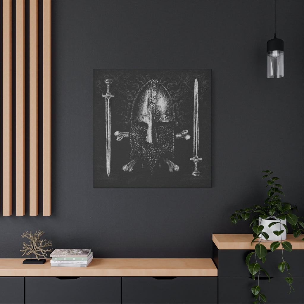 `Norse Helmet' Canvas Print — Pagan Art