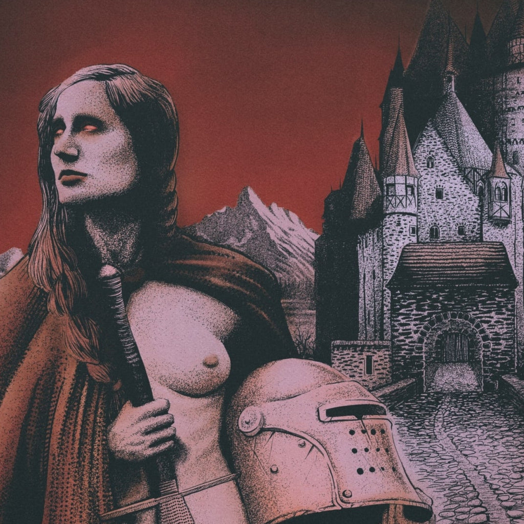 `Lady of the Castle' Canvas Print — Dark Fantasy Art