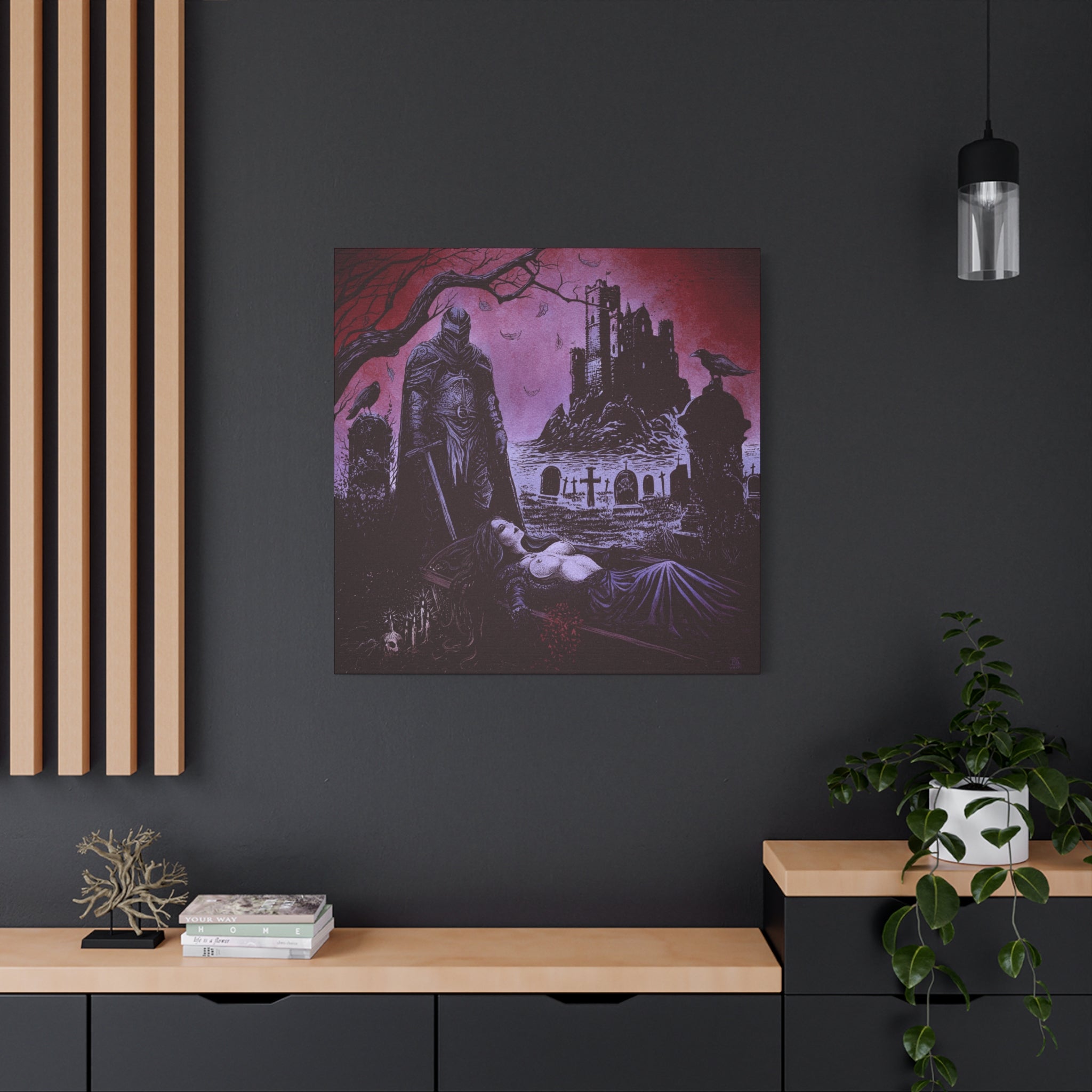 'Blood Bride' Canvas Print — Dark Fantasy Art