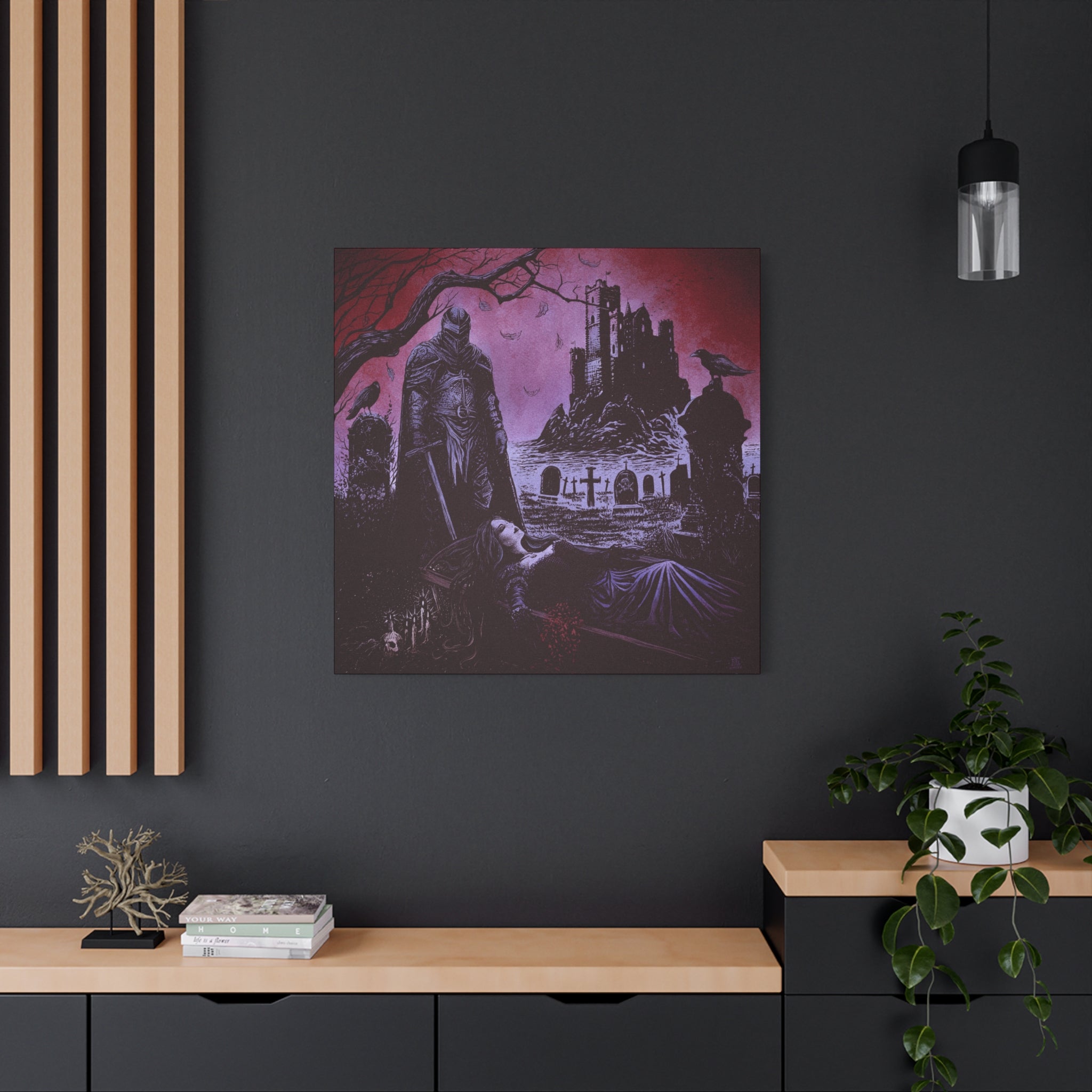 'Blood Bride' — Censored Version | Canvas Print — Dark Fantasy Art