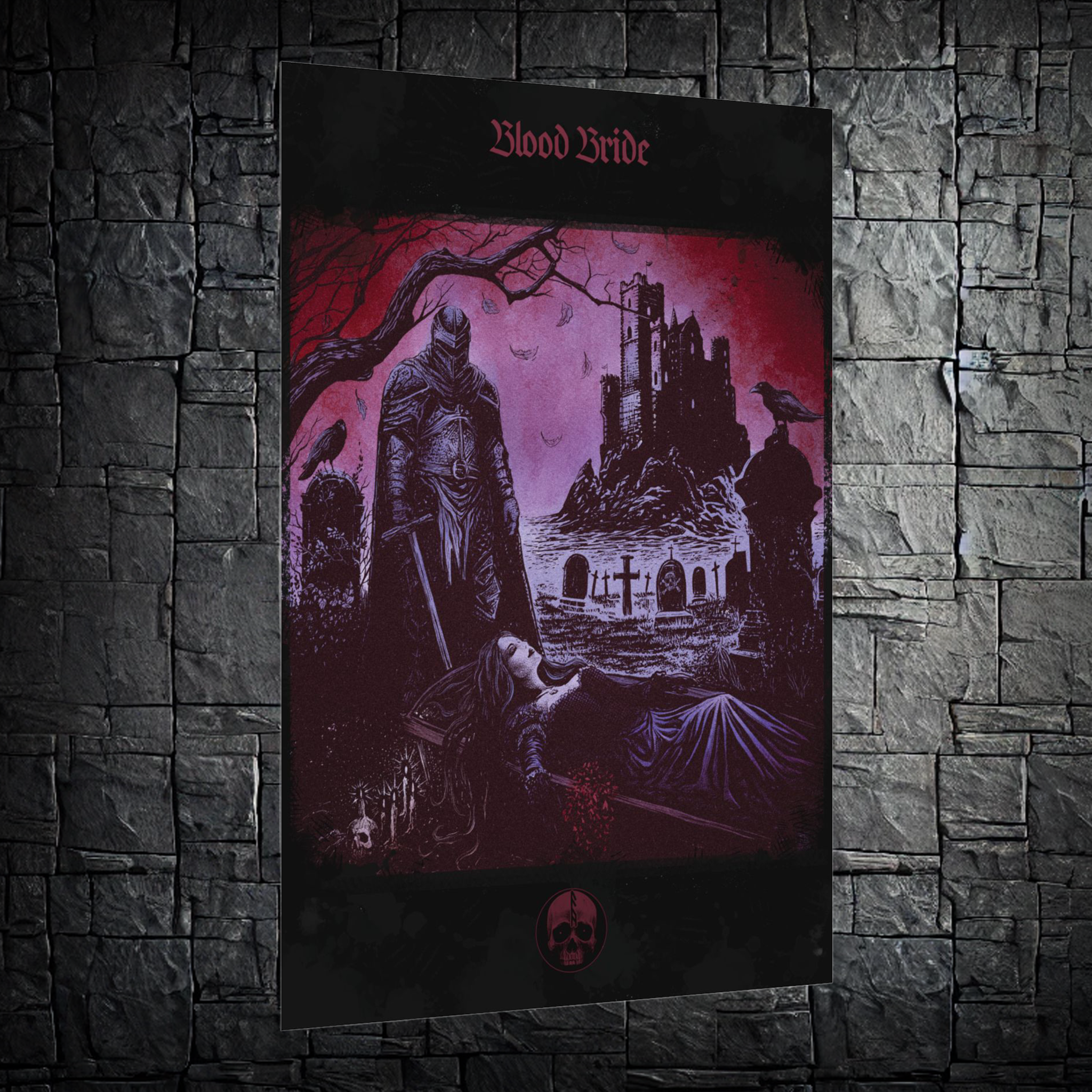 “Blood Bride” Censored Edition — Dark Fantasy Art | Rolled Poster Print