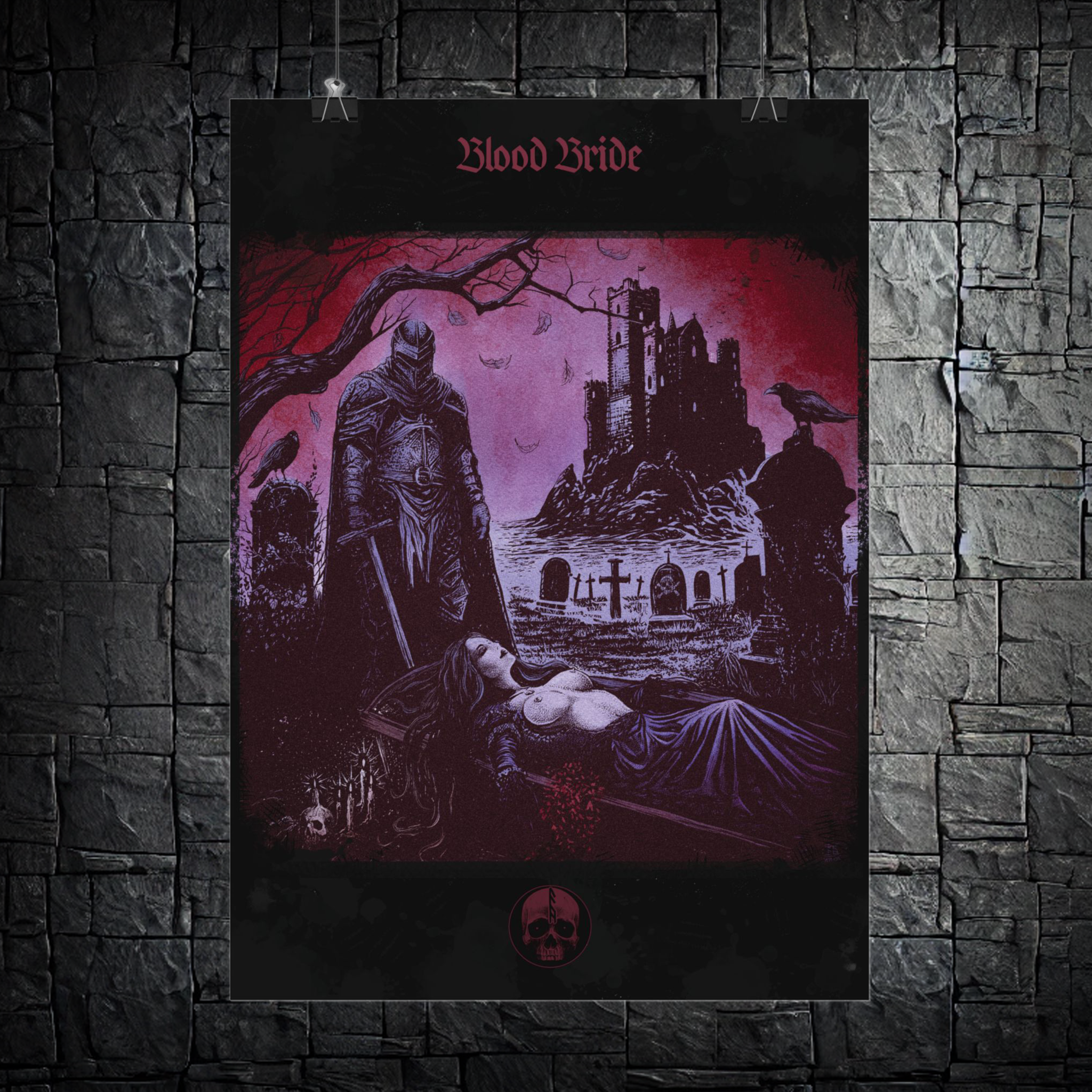 “Blood Bride” — Dark Fantasy Art | Rolled Poster Print