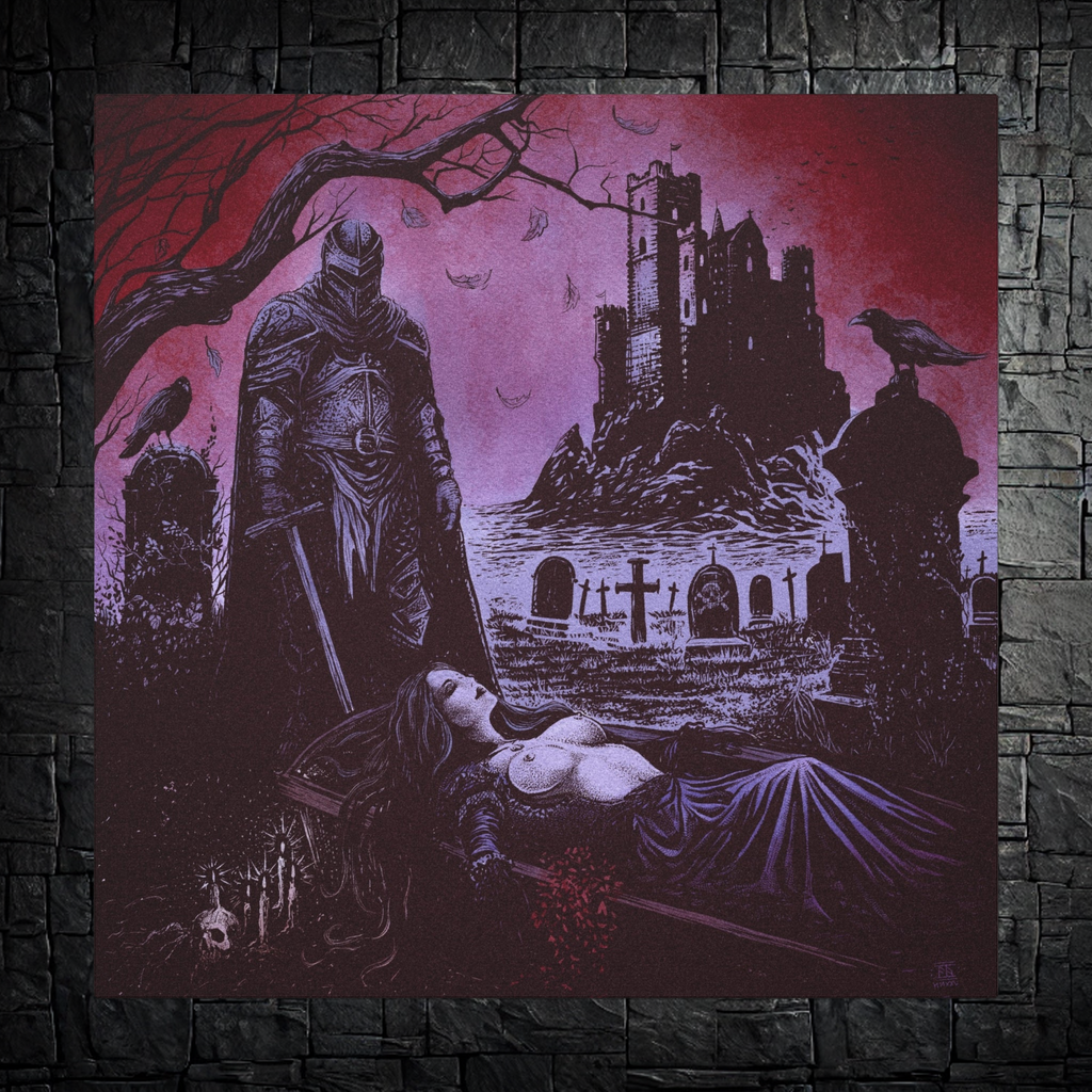 'Blood Bride' Canvas Print — Dark Fantasy Art