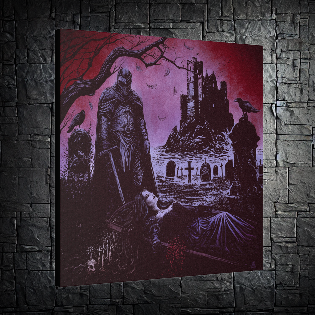 'Blood Bride' — Censored Version | Canvas Print — Dark Fantasy Art