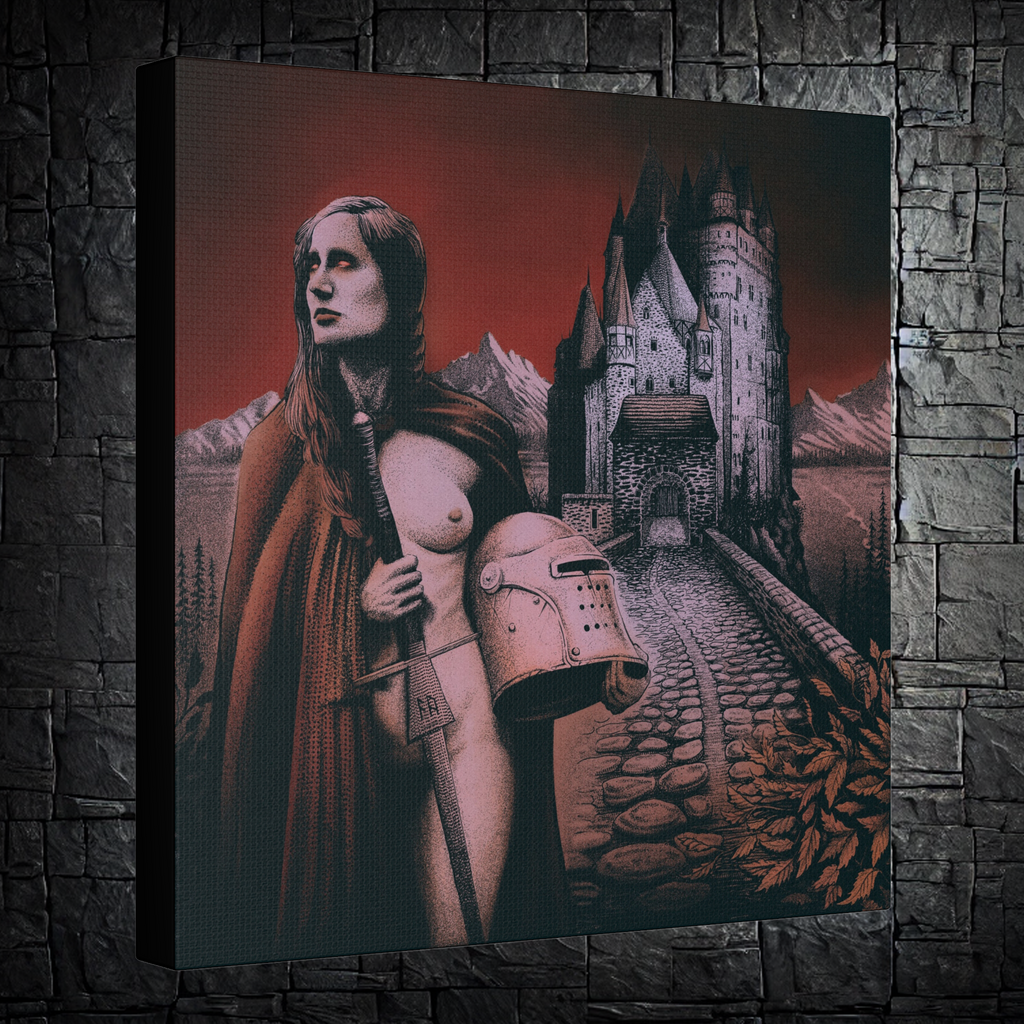 `Lady of the Castle' Canvas Print — Dark Fantasy Art