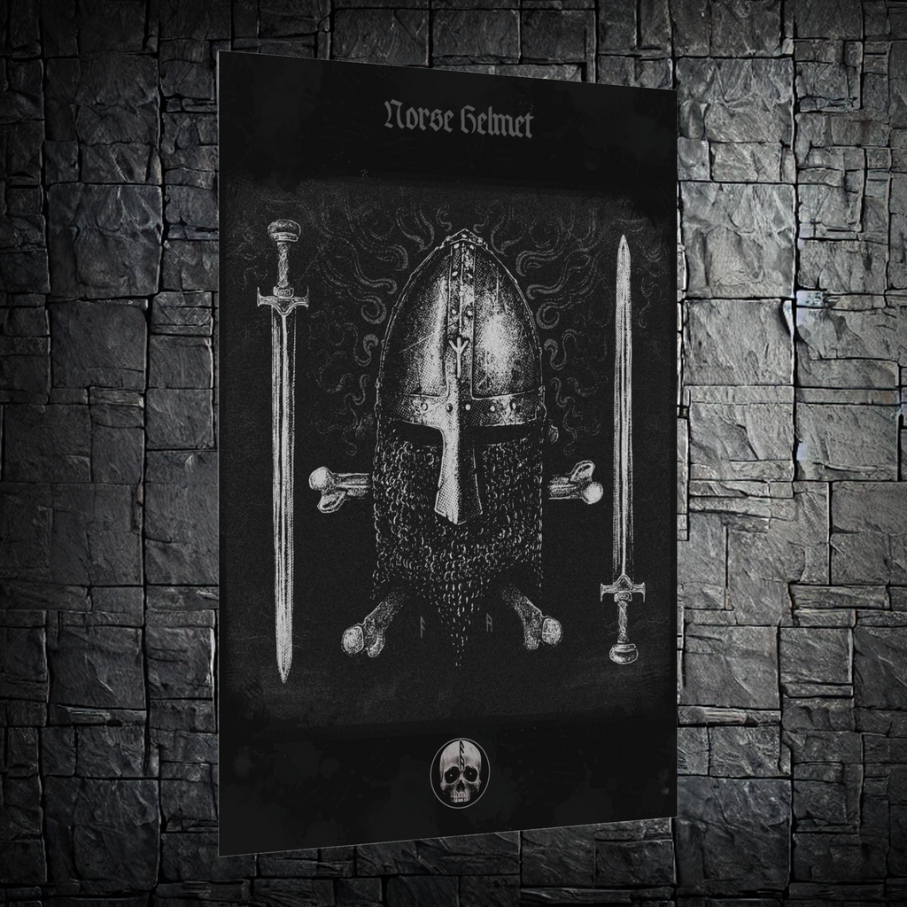 “Norse Helmet” — Pagan Art | Rolled Poster Print